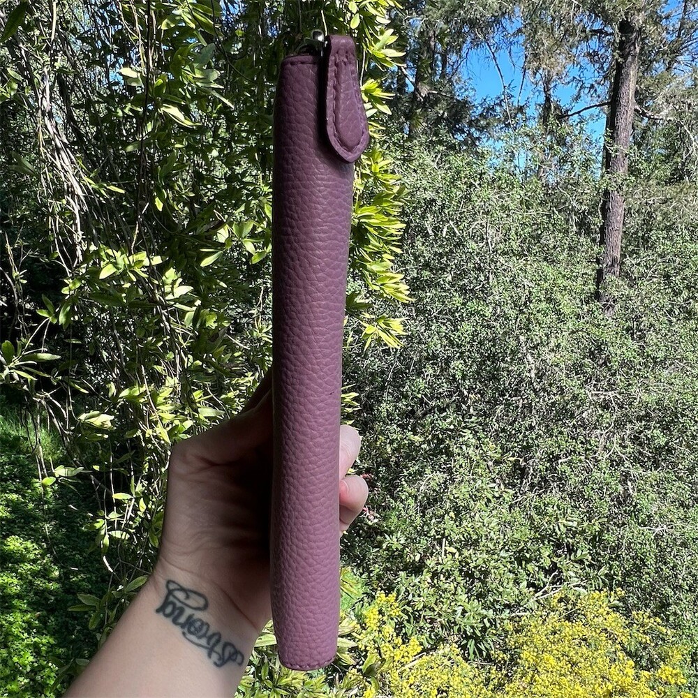 COACH Long Zip-Around Wallet Pink Pebble Leather with Silver Hardware AUTHENTIC - Picture 7 of 8